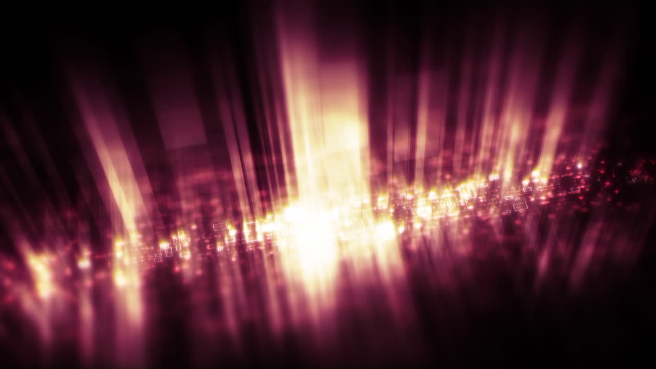 Futuristic network simulation blending AI, quantum physics, and deep learning, with a particle matrix analyzing data in a sleek, background animation display