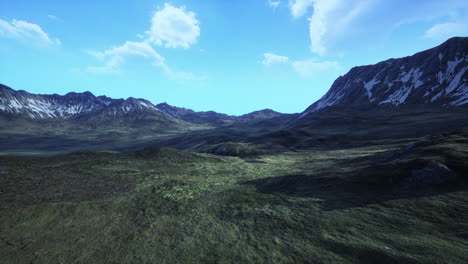 mountain range in a beautiful landscape