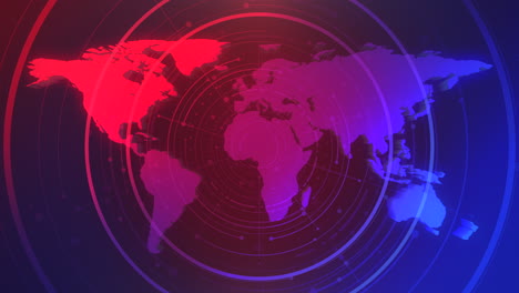 news intro graphic animation with circles and world map