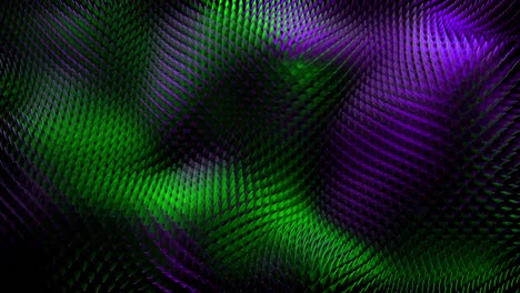 abstract geometric pattern with green and purple gradient