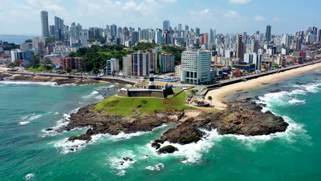 coast city of salvador bahia brazil