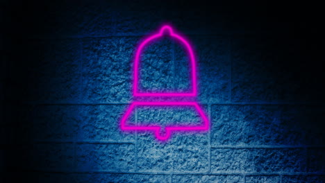 signo de corazón de neón en la pared de ladrillo 4k