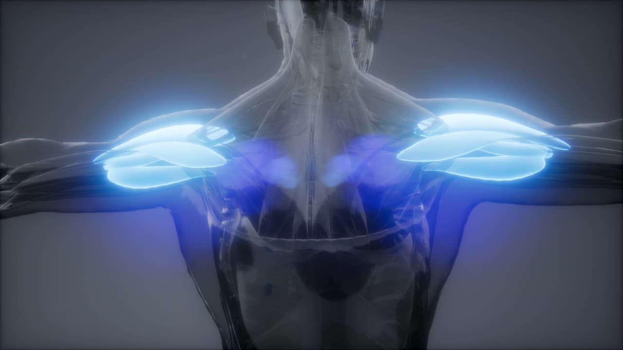 델토이드 - 눈에 보이는 근육 해부학 지도