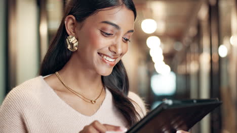 woman using a tablet device