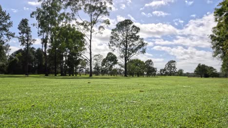 panoramic view of a peaceful golf landscape