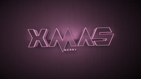 dark monochrome merry christmas text on purple gradient