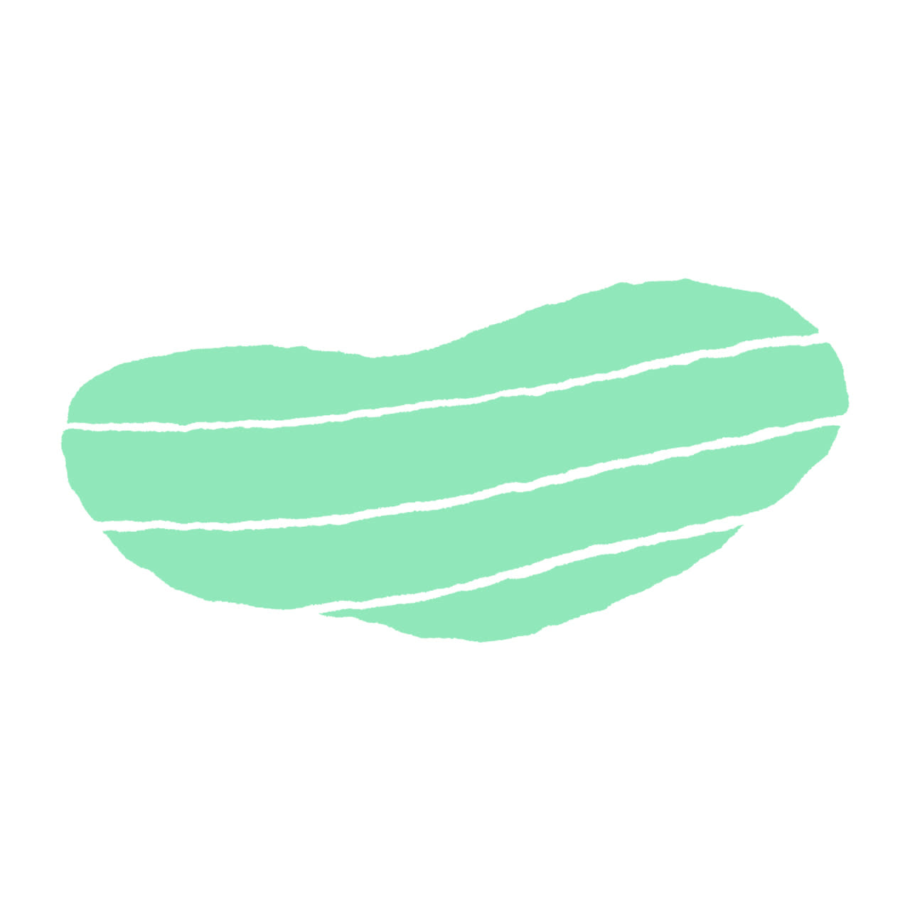 Mint Green Abstract Shape