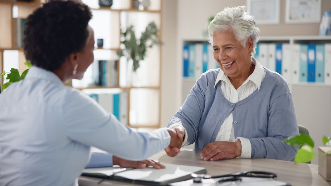 Doctor Consulting with Senior Patient