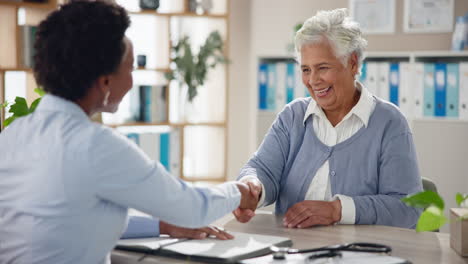 doctor consulting with senior patient