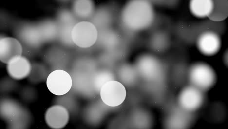 fondo de partículas abstractas desfocadas de 4k (en blanco y negro) - video de stock de bucle