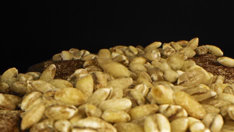 close-up of barley grains