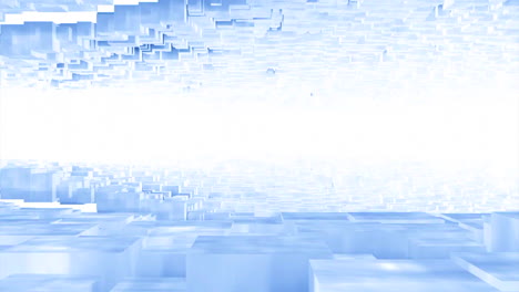 abstract blue cube background