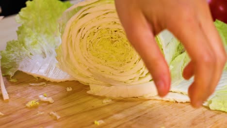 preparación de repollo chino
