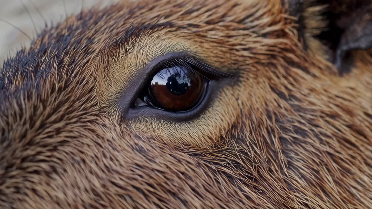 Close-up of a Capybara's Eye