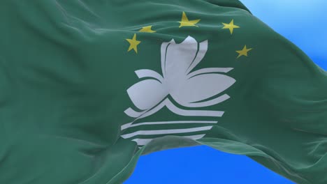 seamless loop of macau flag.