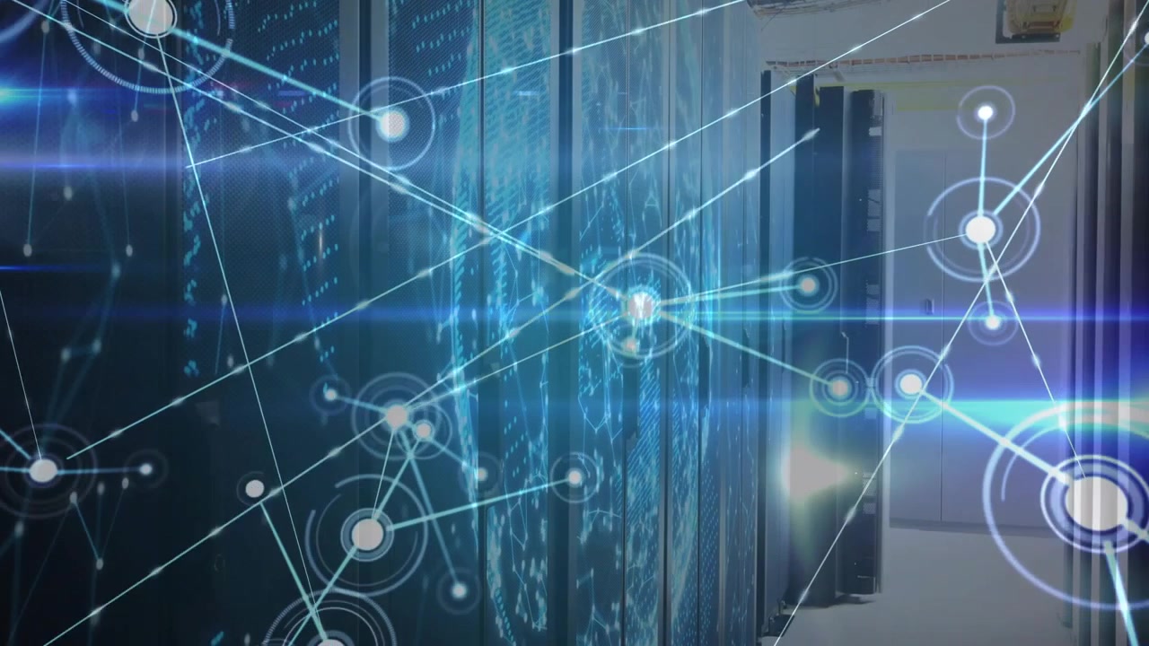 Digital Network Connections Over Server Room Infrastructure