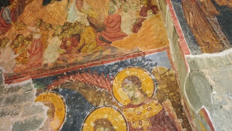 frescoes of the ancient byzantine church of hagia sophia in trabzon, turkey