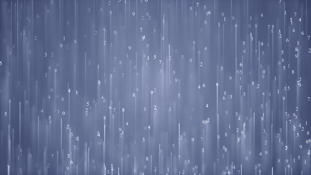 숫자 배경으로 추상적인 상승하는 빛의 선