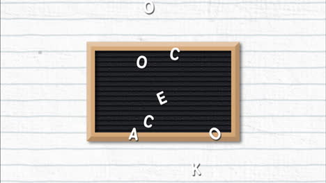 animation of welcome back to school text over school items icons and on blackboard