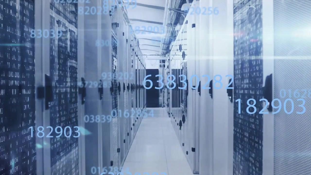 Animation of data processing over computer servers