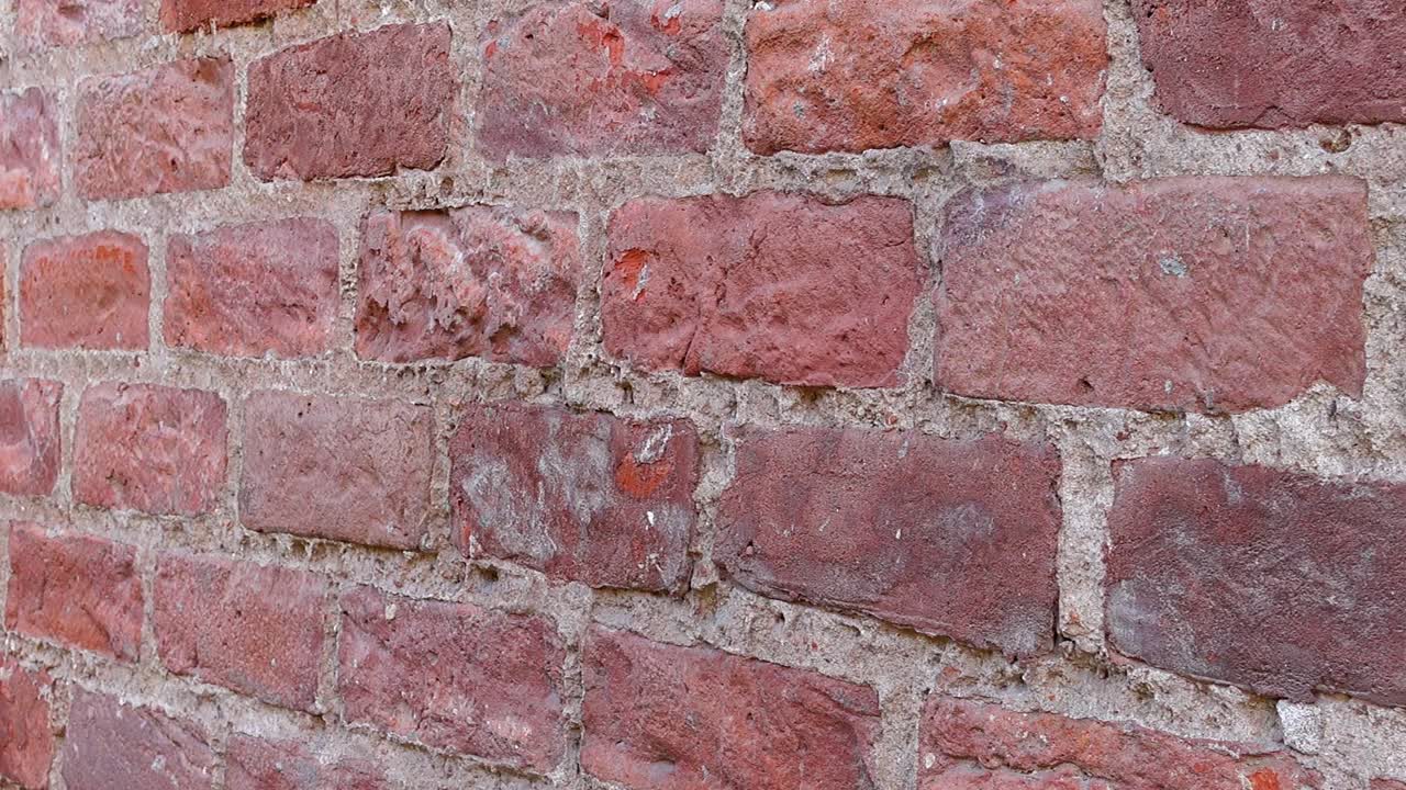 Il muro è di mattoni. Sfondo per riprese