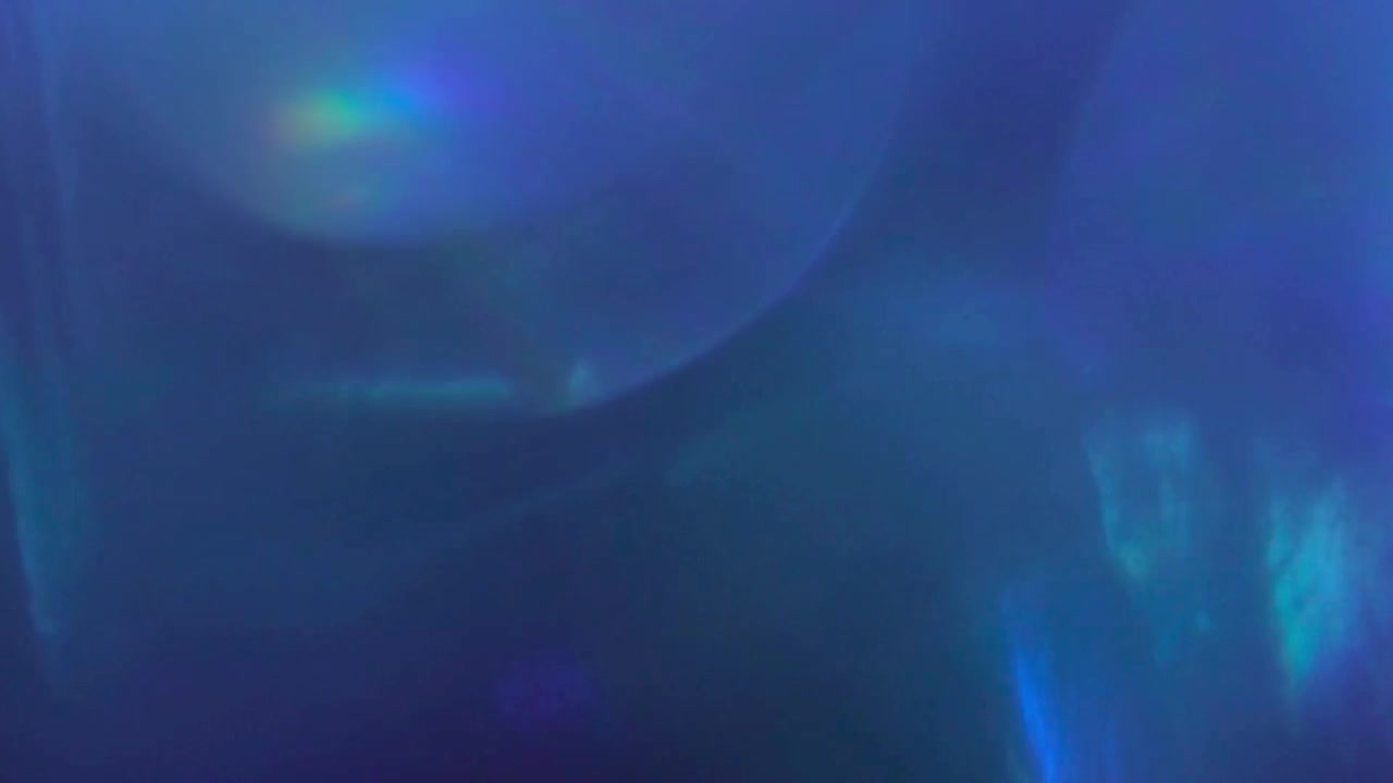 Abstract Blue Light Leaks and Lens Flare Overlay