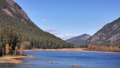 mountain mosaic: dunn lake rd's mctaggart lakes amidst fall's palette