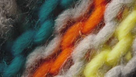 knitted fabric threads macro looped footage