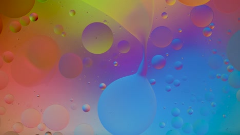 burbujas abstractas de colores