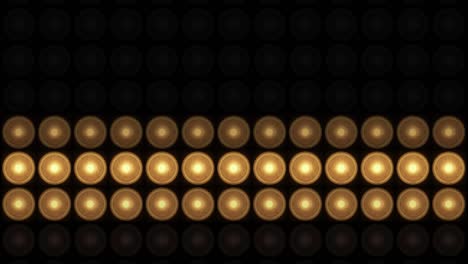las luces de bucle de 4k parpadean en el fondo del escenario.