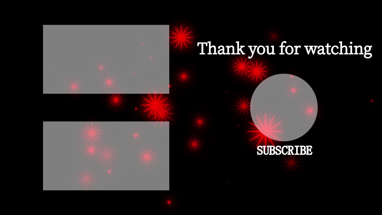 객체 조명 엔드 카드 엔딩 스크린 모션 그래픽