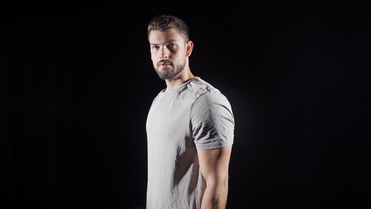 Fitness. The young man's body is healthy and muscular.