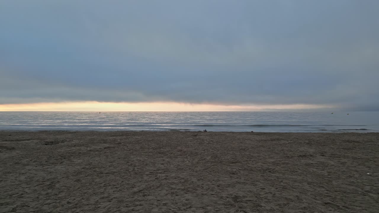 Serene Beach at Sunset