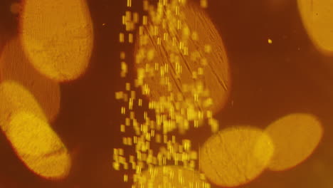 sparkling gold drink