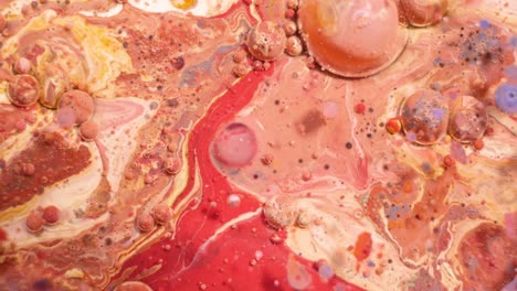 abstract fluid art with bubbles