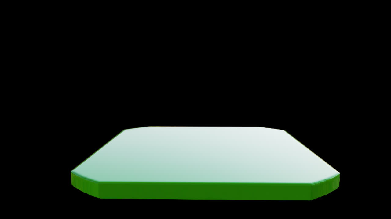 зеленый абстрактный 3d-объект