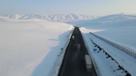 Camión-De-Carga-De-Transporte-De-Invierno