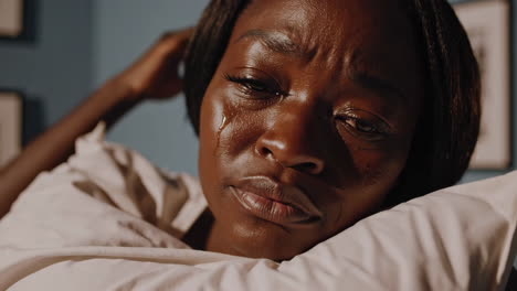 sad woman crying