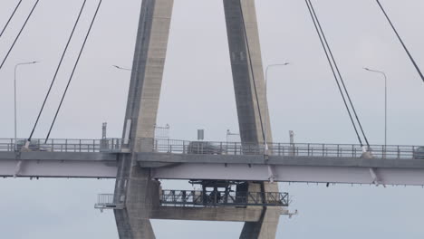 el puente de oresund entre copenhague, dinamarca y malmö, suecia, vista estática larga