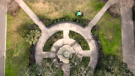 aerial reveal shot of gibson hall at tulane university in new orleans