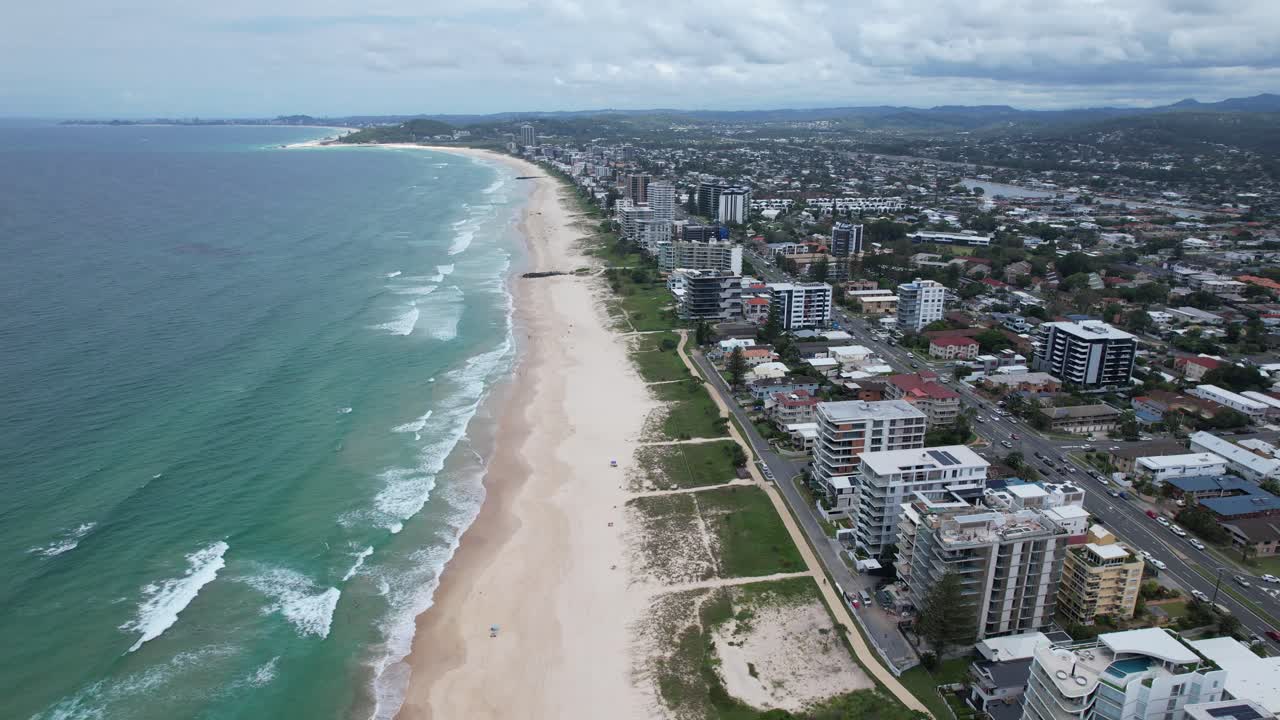 playa de palma - costa dorada - queensland qld - australia - disparo de avión no tripulado