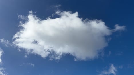 a cloud on a sunny day in the skies over cape town.