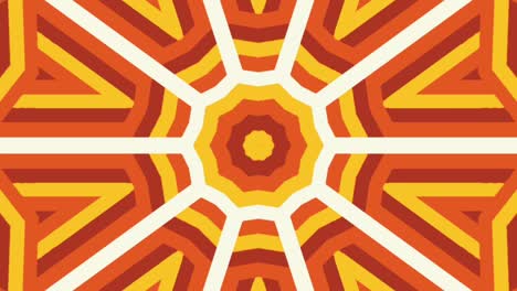 patrones naranjas y amarillos brillantes en fondo blanco - animación