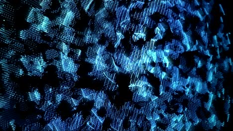 movimiento digital abstracto de fondo bucle azul