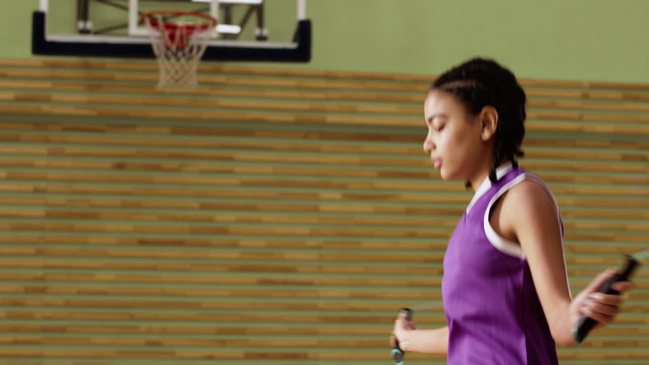 adolescente en una sesión de entrenamiento