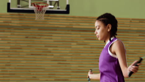 teenager in a training session