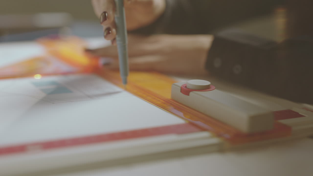 arquitecto trabajando en planos de casas