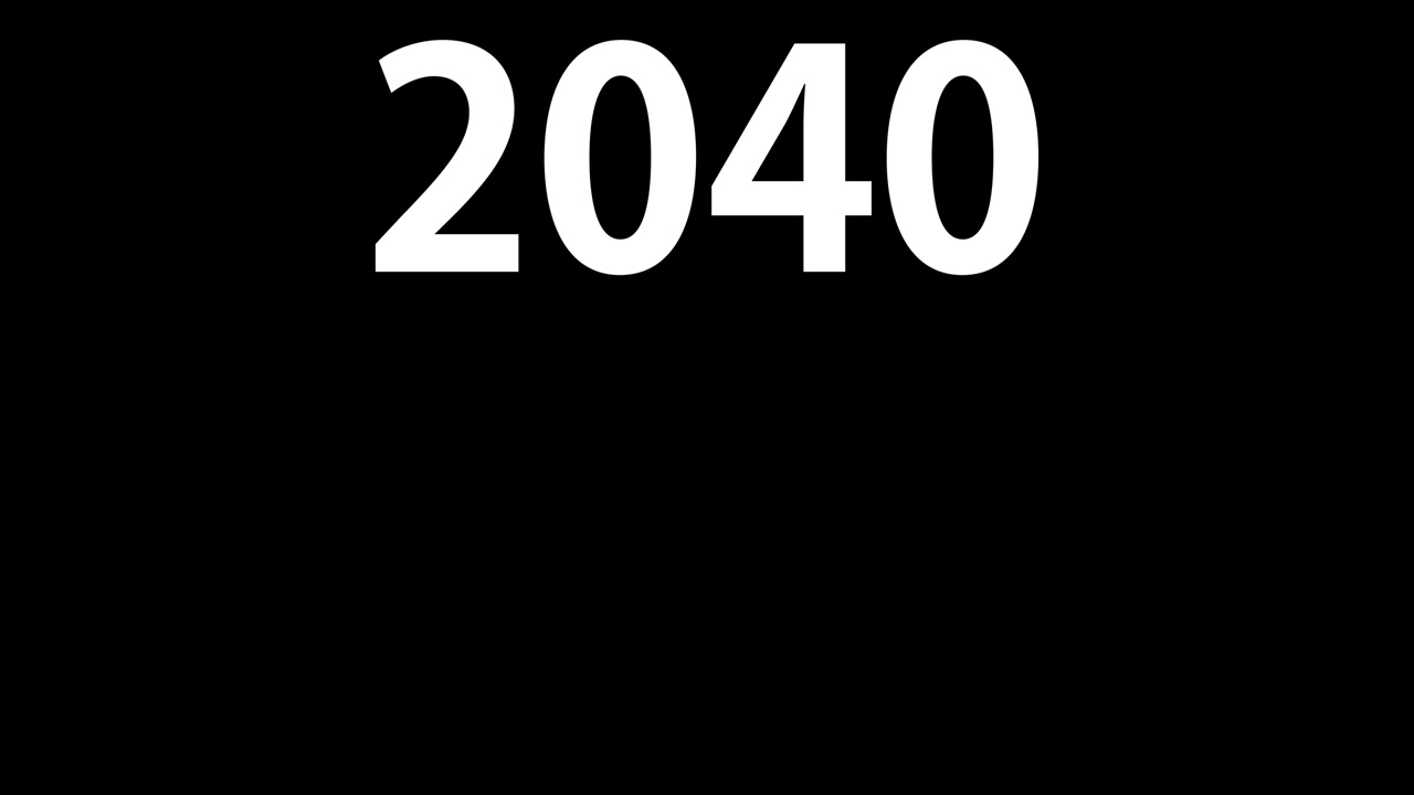 2040 animazione di testo motion graphics