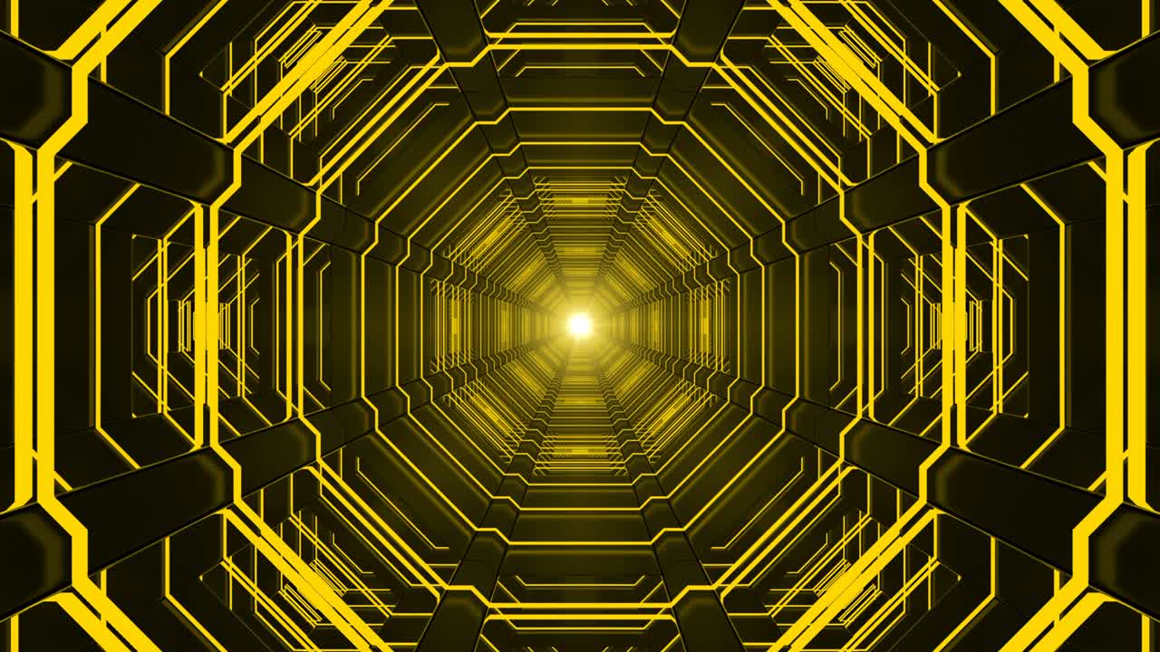 기술적인 루프 추상적인 배경 복도