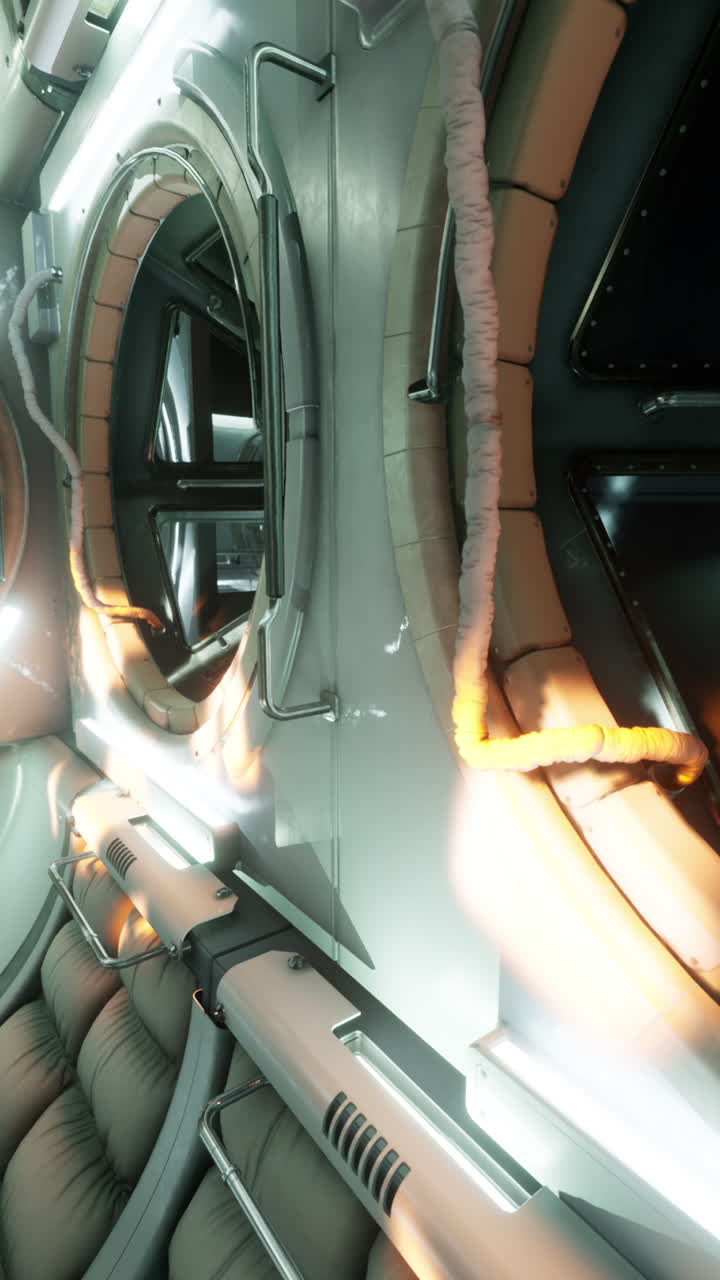 Spaceship Interior with Futuristic Design